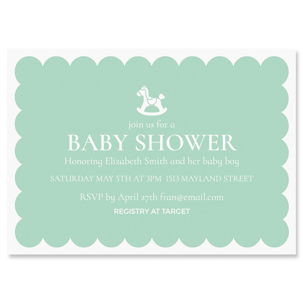 personalized shower invitations