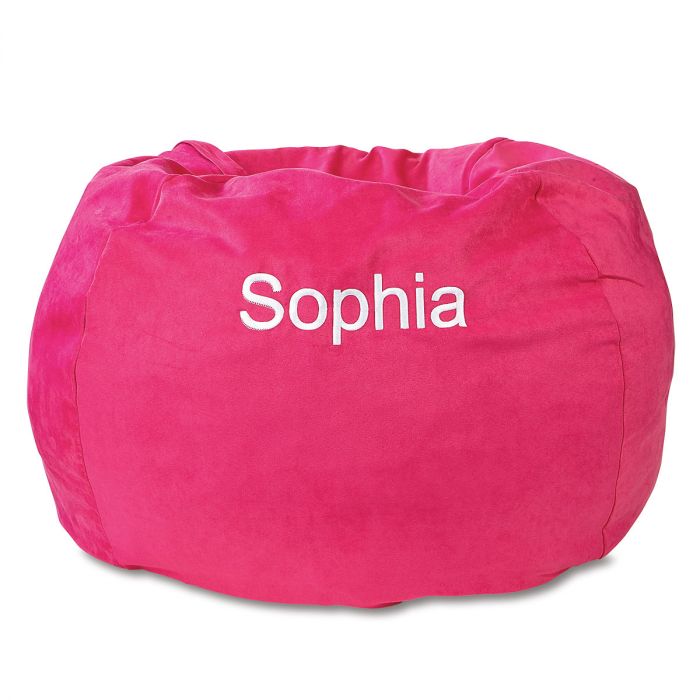 fuchsia personalized beanbag chair lillian vernon