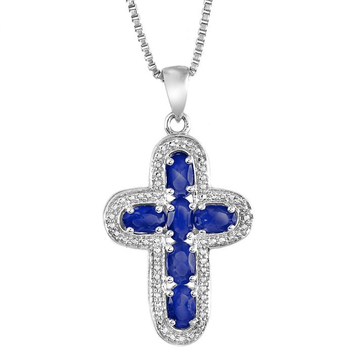 Diamond And Oval Birthstone Pendant With 18 Chain Lillian Vernon Diamond And Oval Birthstone Pendant With 18 Chain
