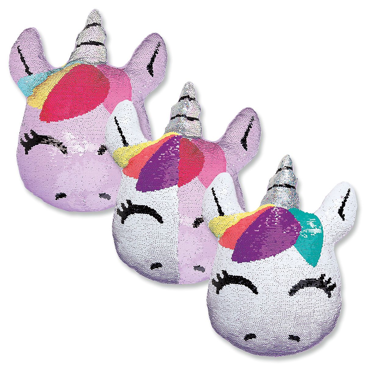 unicorn reversible plush