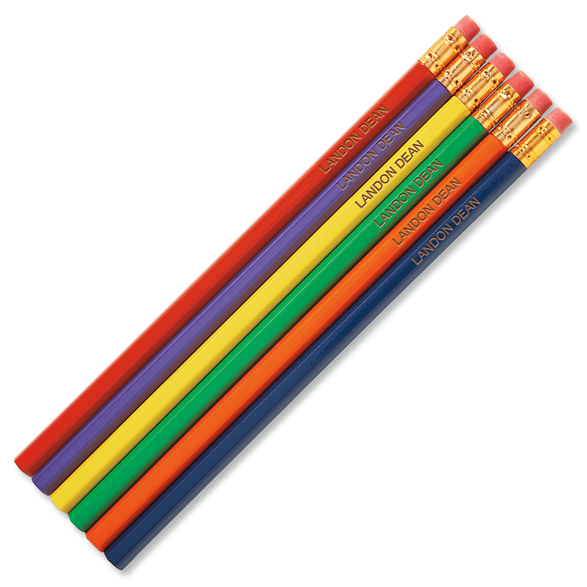 2 Personalized Hardwood Pencils - Primary | Lillian Vernon