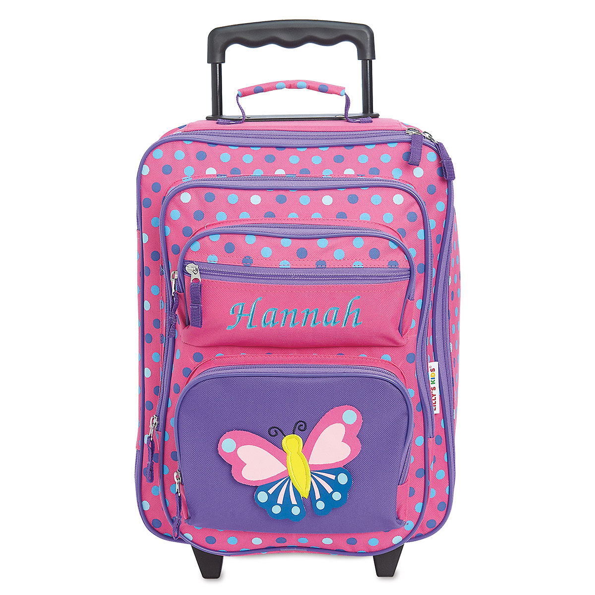 3 D Butterfly Personalized Rolling Luggage Lillian Vernon