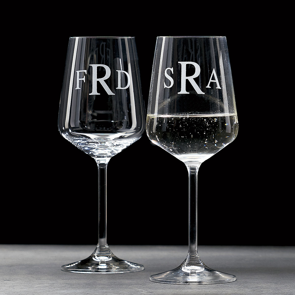 Personalized Stemless Wine Glasses - Heirloom