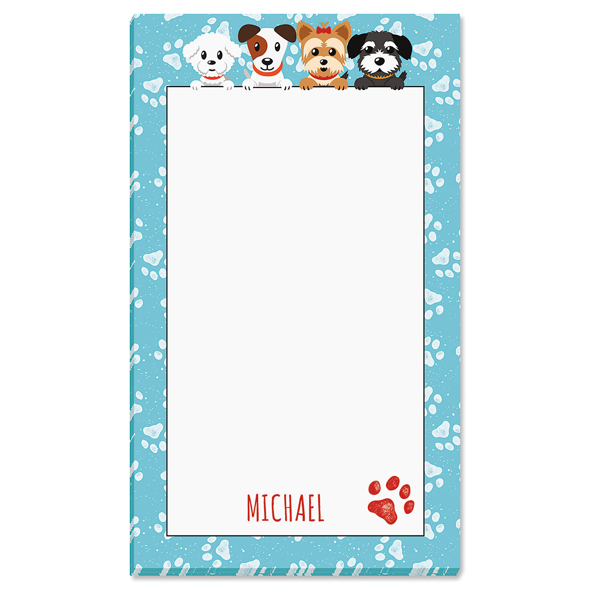 Dogs Personalized Notepad Lillian Vernon