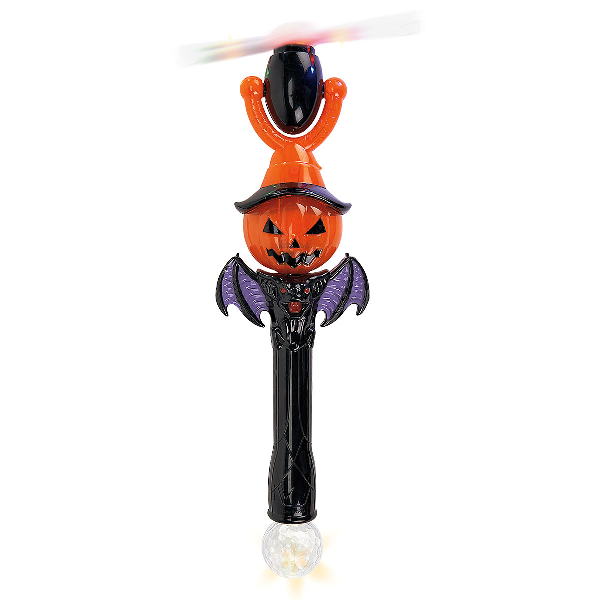 Pumpkin Halloween Light Up Wand Windmill Lillian Vernon