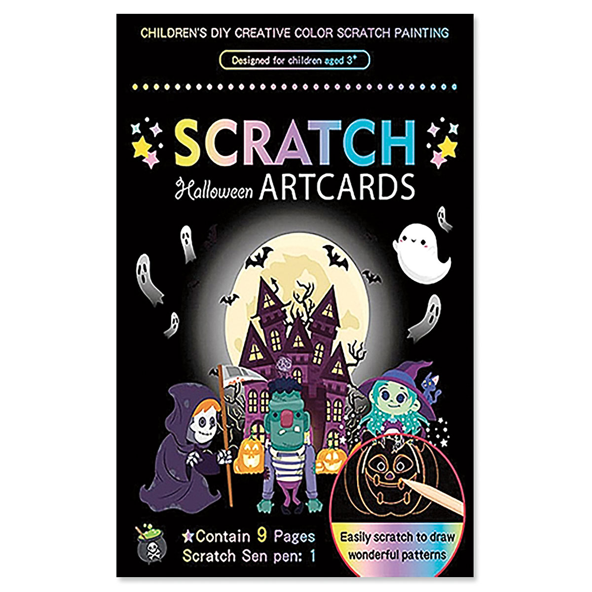 Halloween Scratch Art Card Lillian Vernon