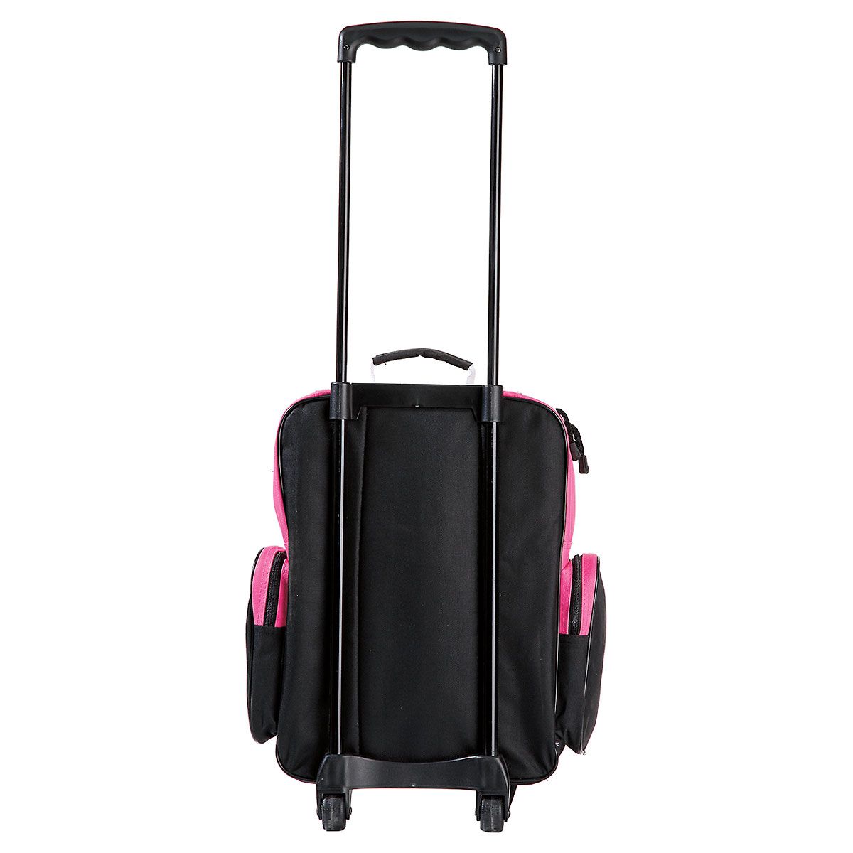 Pink with Zebra Print Personalized Rolling Luggage Lillian Vernon