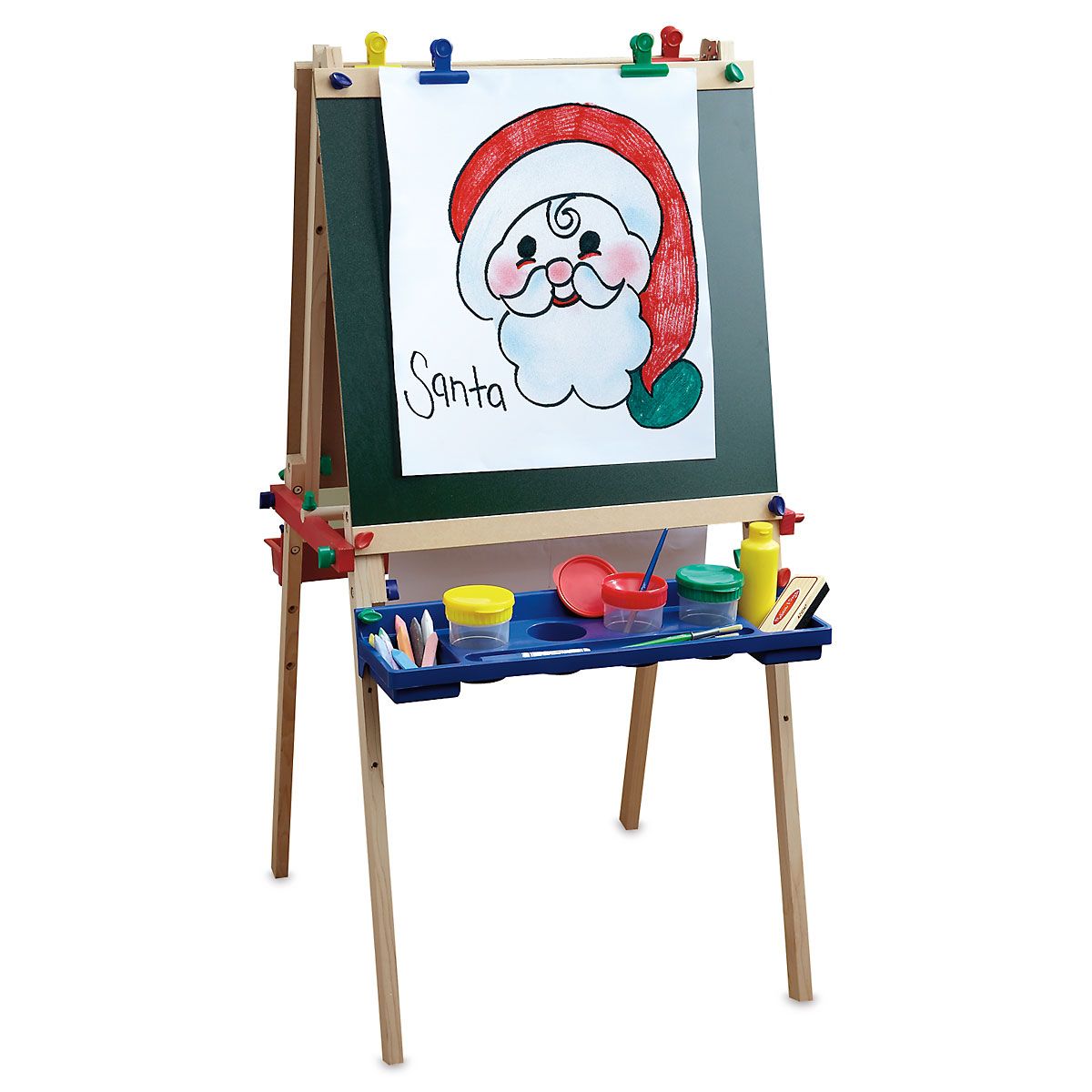 melissa & doug deluxe wooden standing art easel