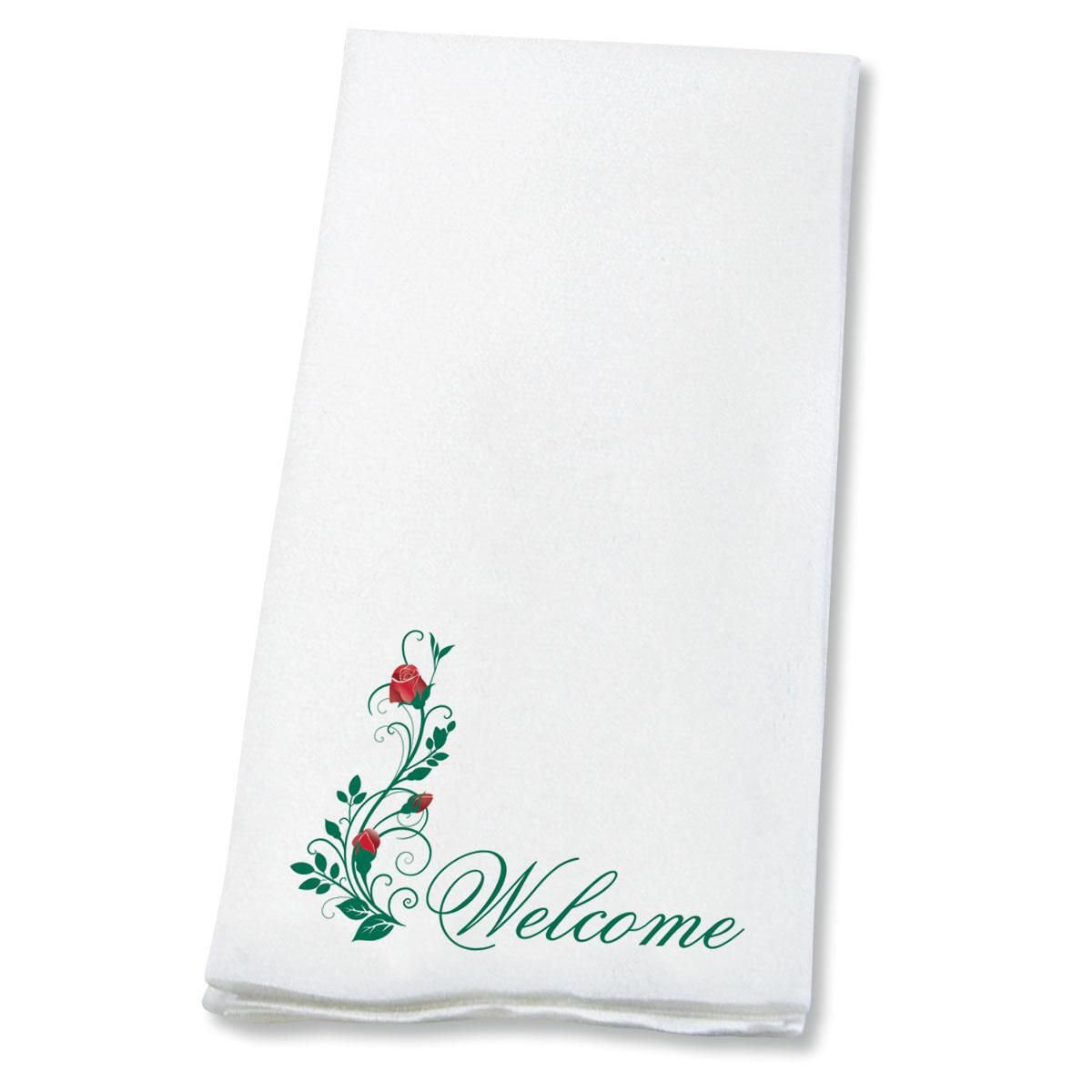 Welcome Red Roses Disposable Hand Towels Lillian Vernon