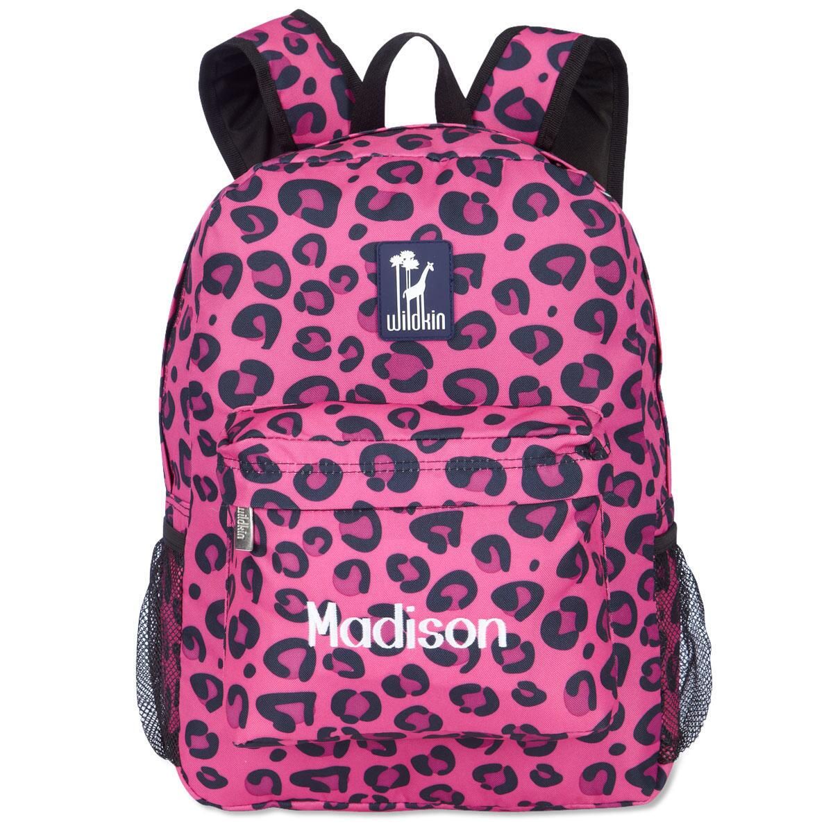 pink leopard backpack