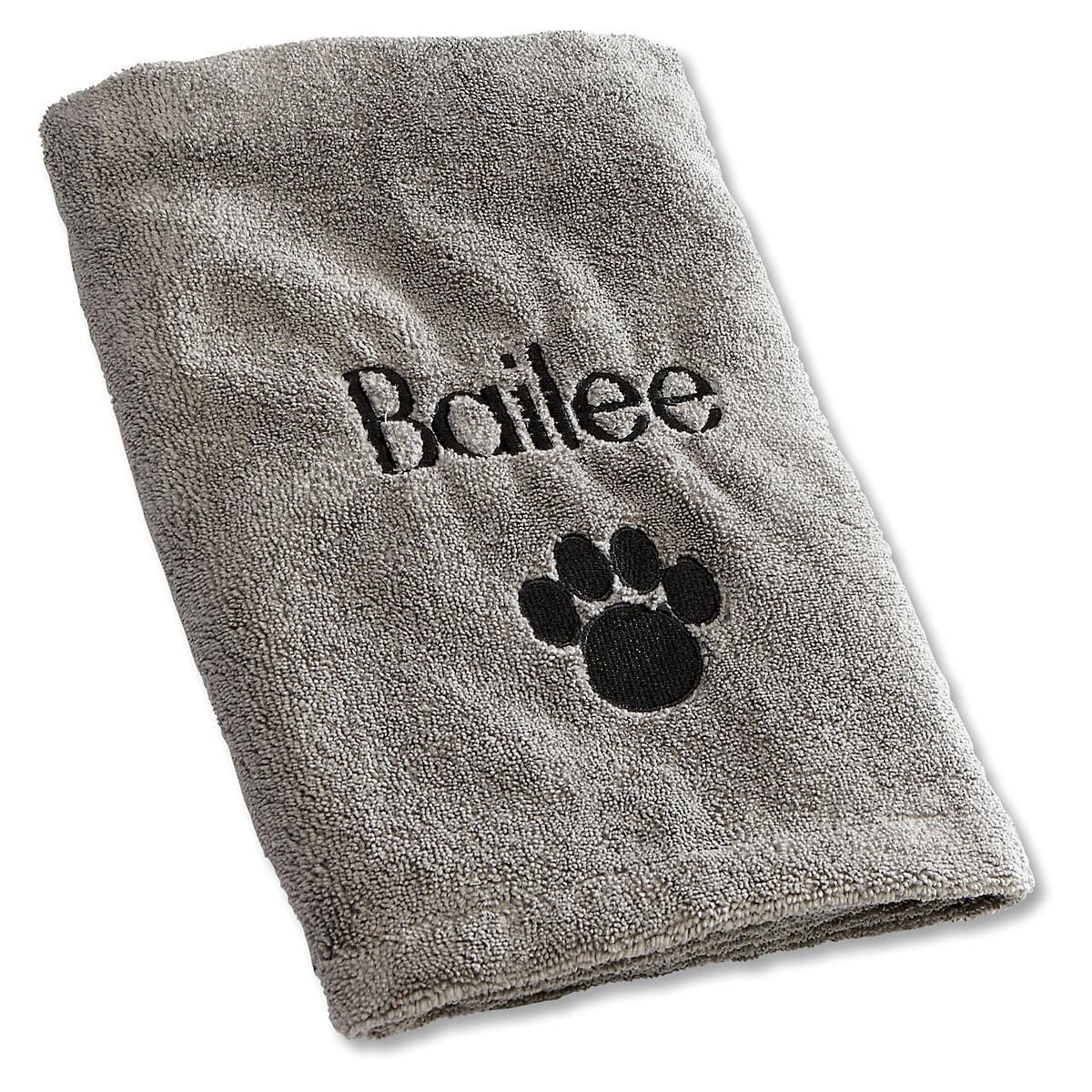 Bone Dry Dog Drying Towel Lillian Vernon