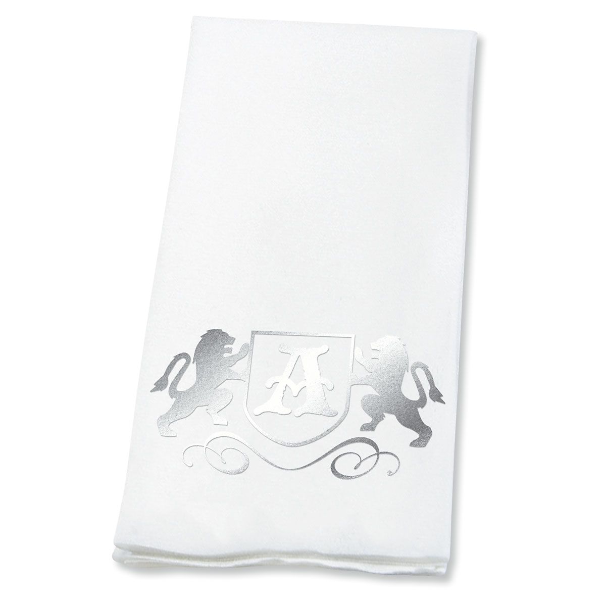 Lion Initial FoilStamped Disposable Hand Towels Lillian Vernon