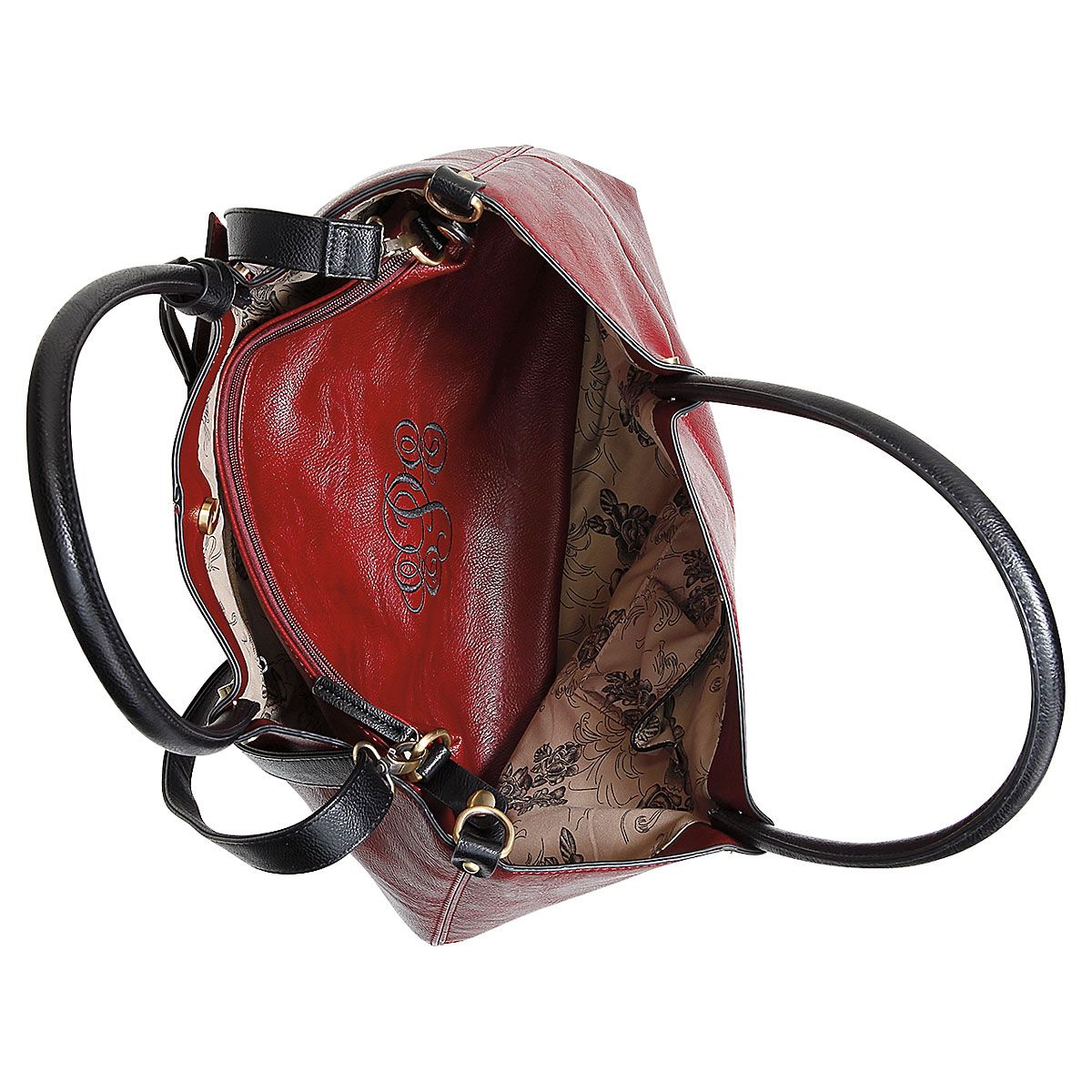 Vegan Print Pattern Leather Tote Bag main image 0