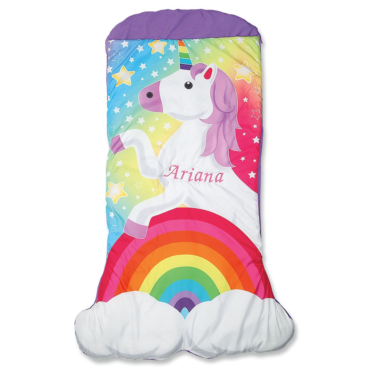 Personalized Unicorn Sleeping Bag | Lillian Vernon