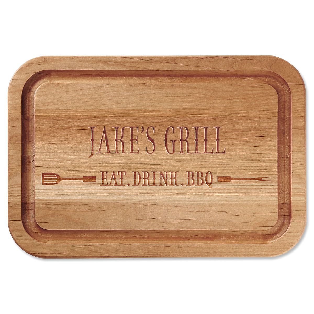 BBQ Meats Menu Acacia Wood Cutting Board