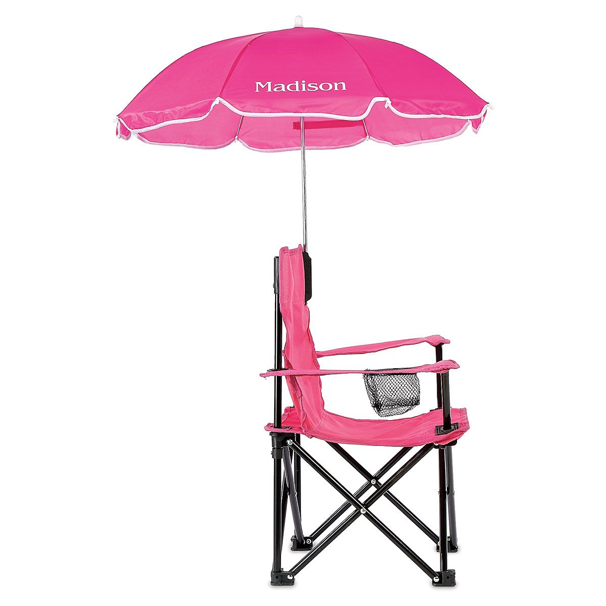 Personalized AllSeason Umbrella Chair Pink Lillian Vernon