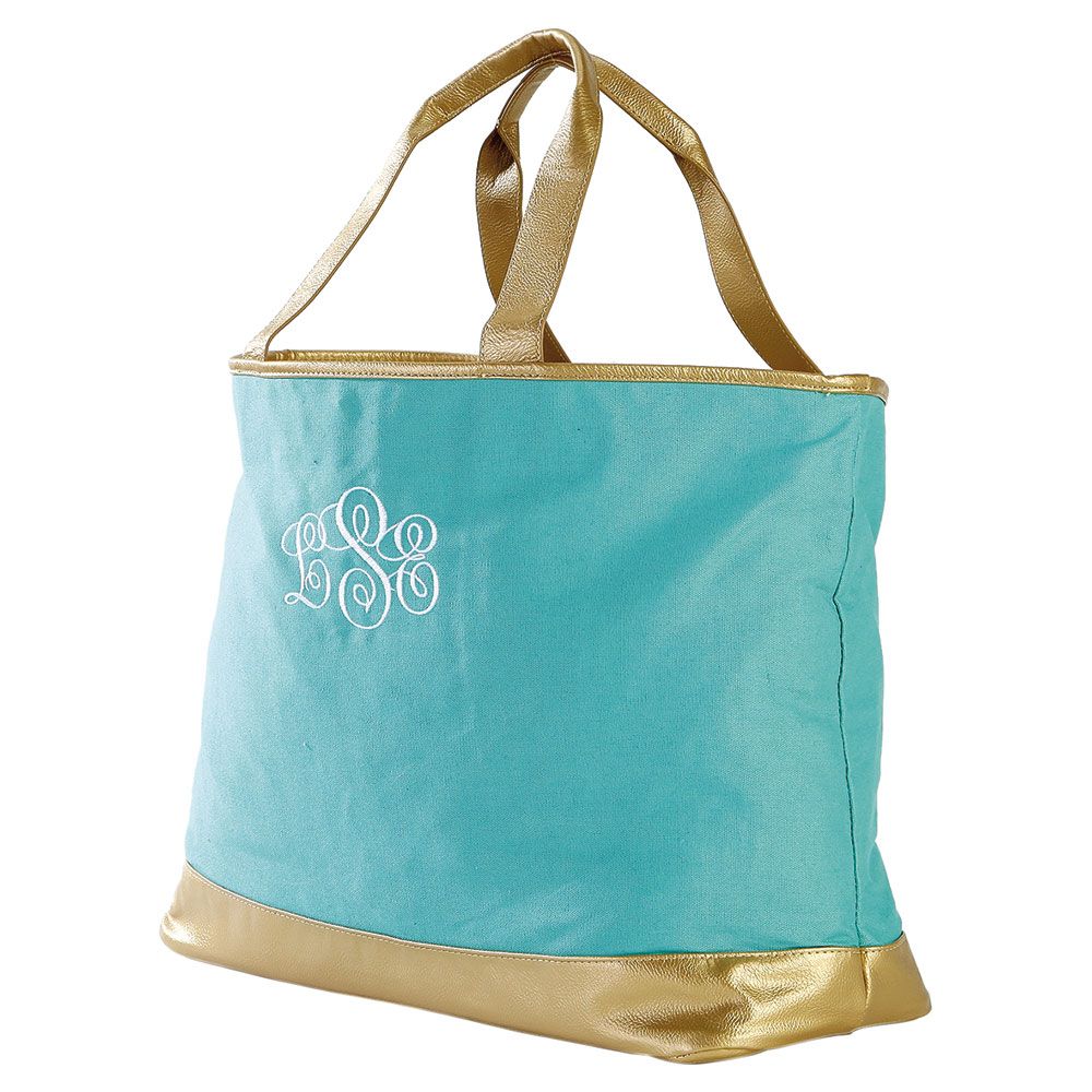 Vegan Leather Tote Bags With Monogram Literacy Basics