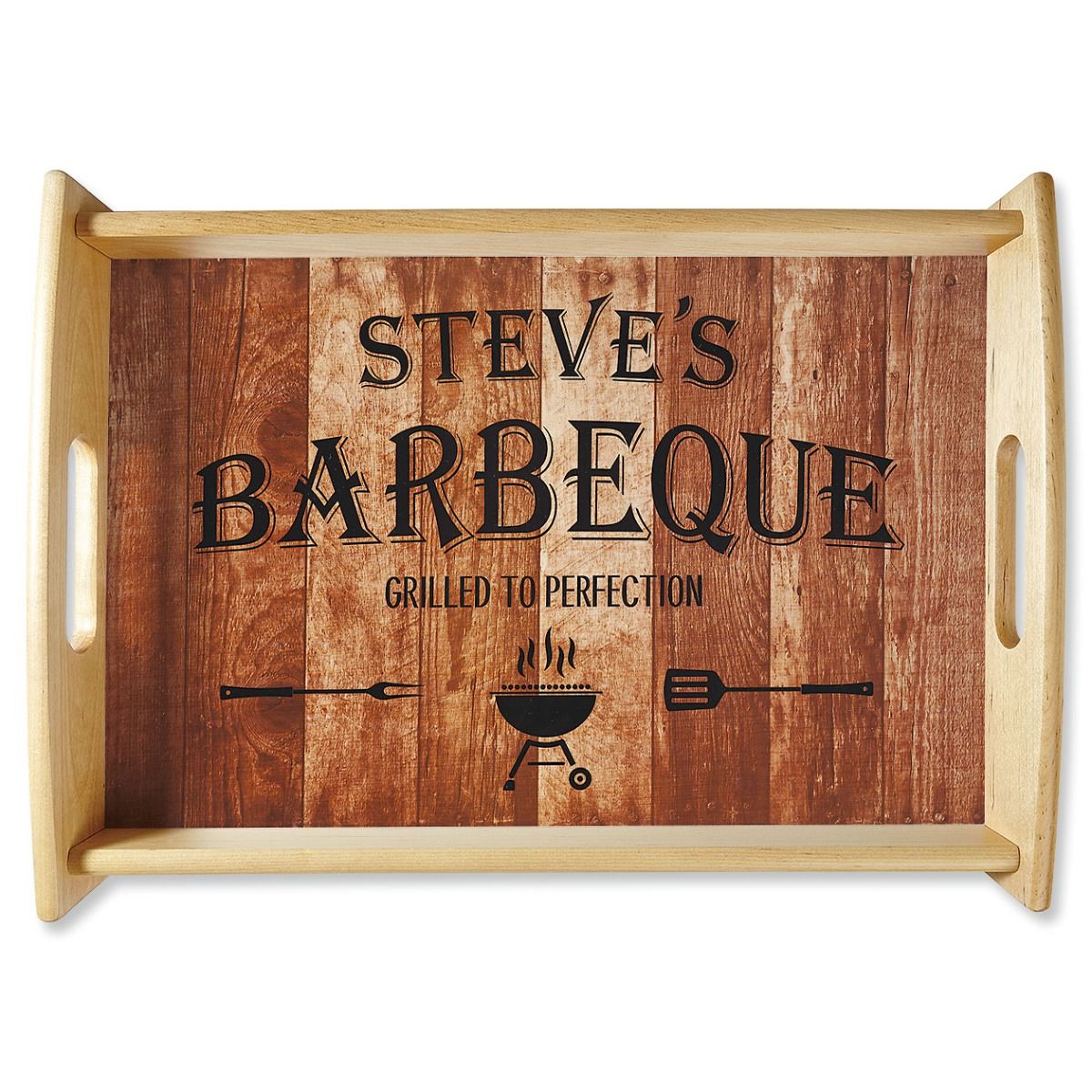Barbeque Personalized Serving Tray | Lillian Vernon