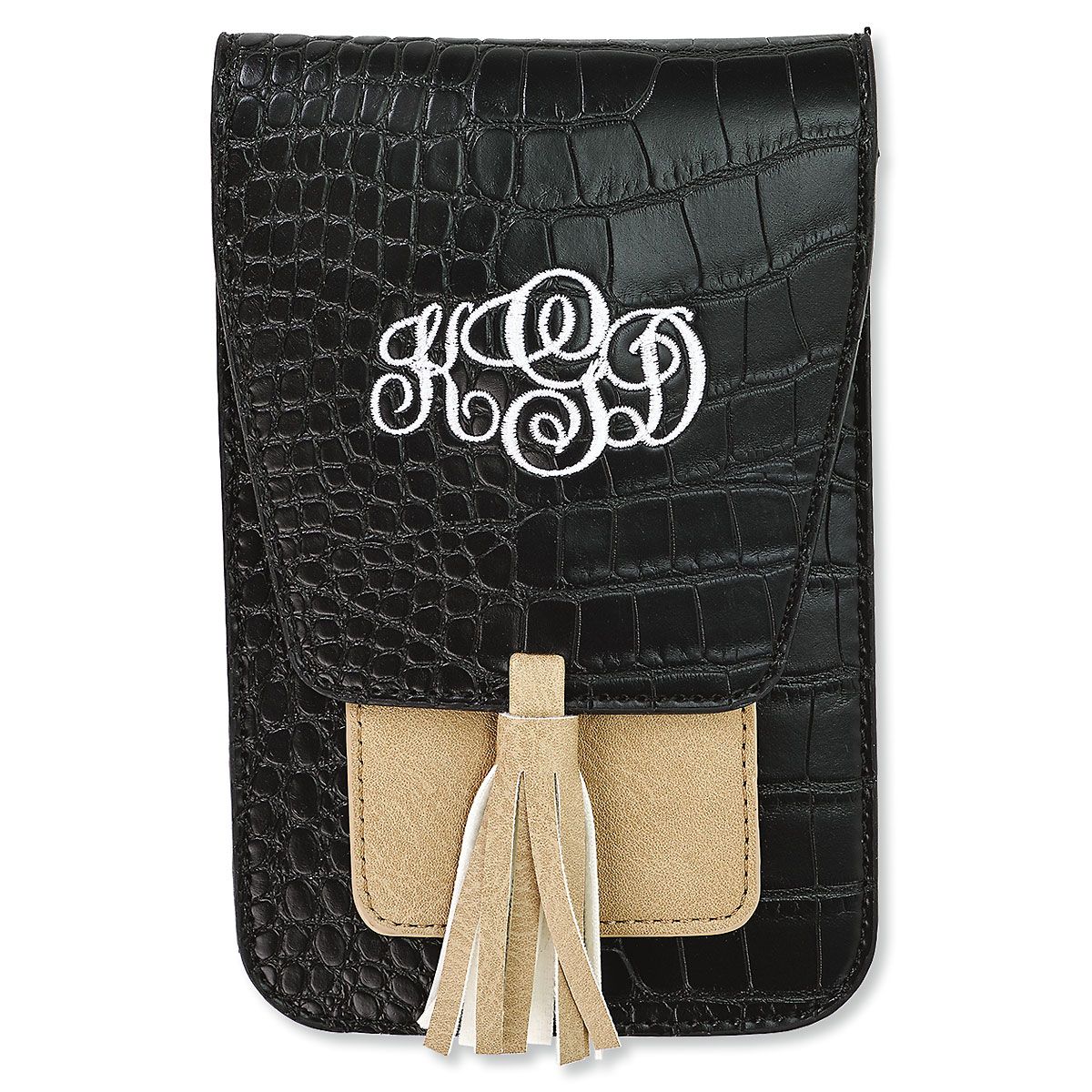 Monogrammed Phone Crossbody