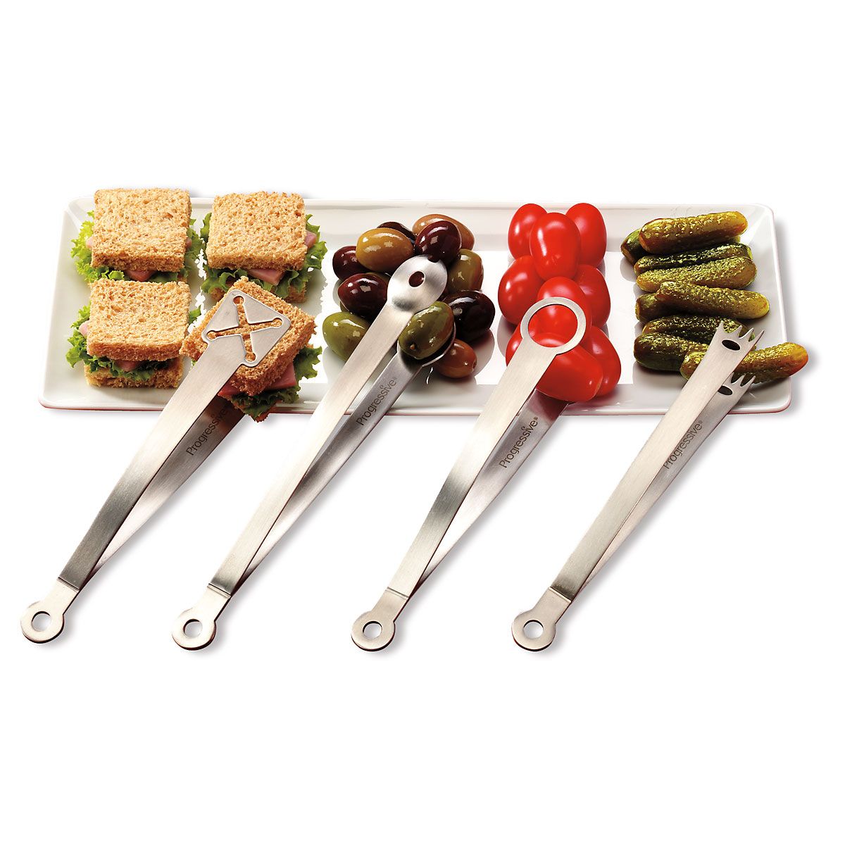 Stainless Steel Appetizer Tongs | Lillian Vernon