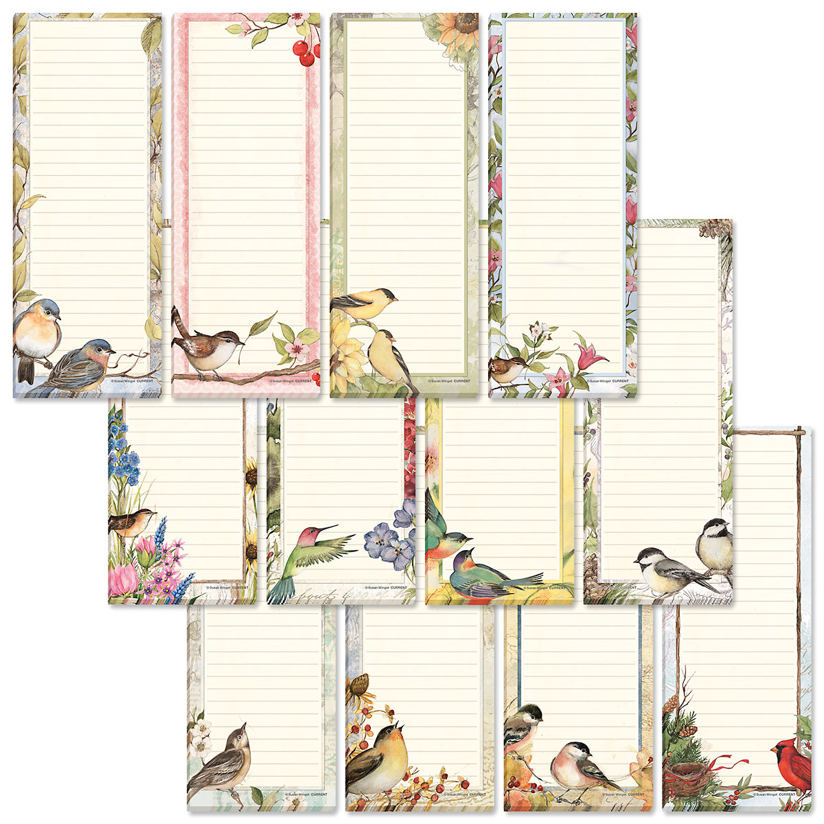 Seasonal Birds Shopping List Pads Lillian Vernon