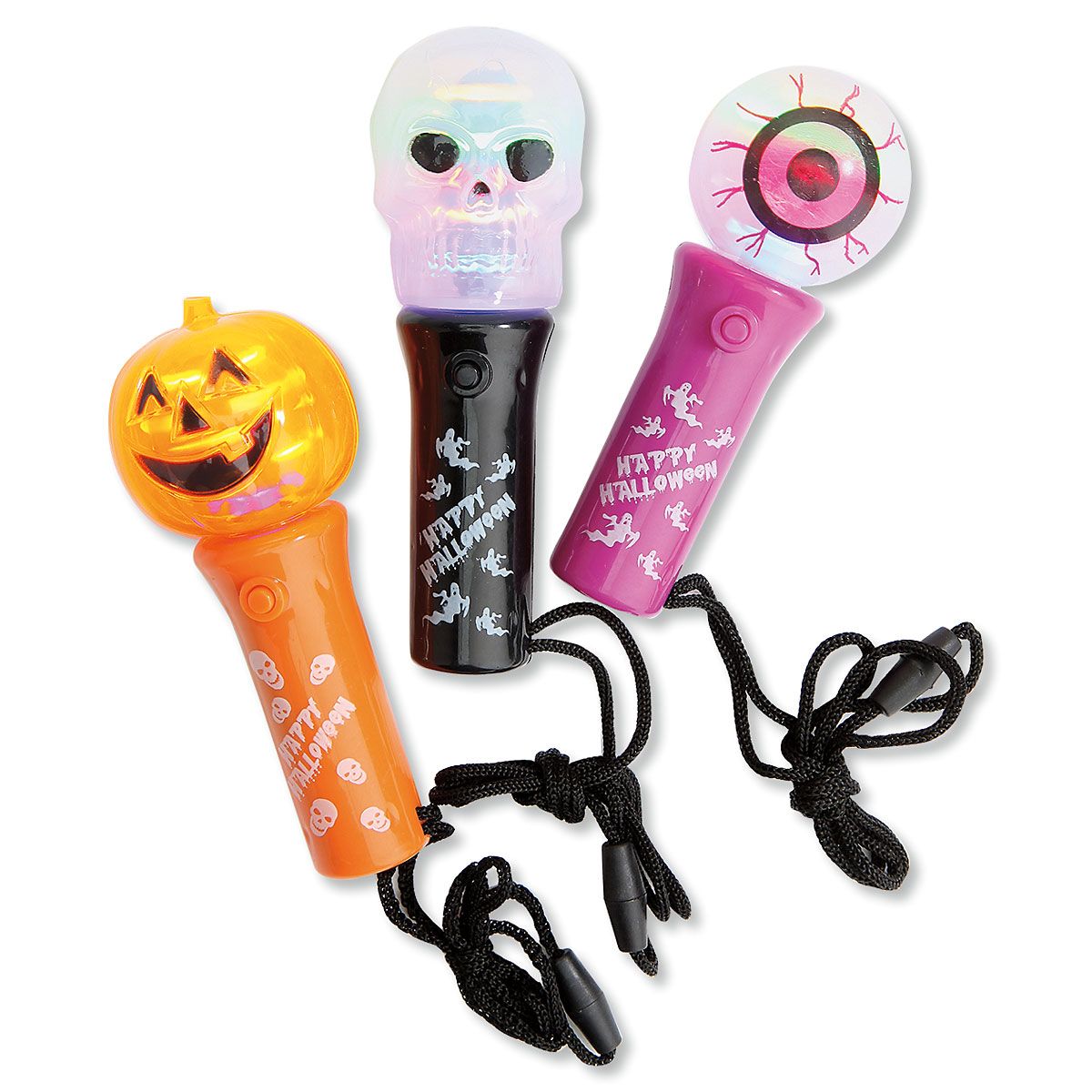 3 Mini Halloween Light Wand Spinners | Lillian Vernon