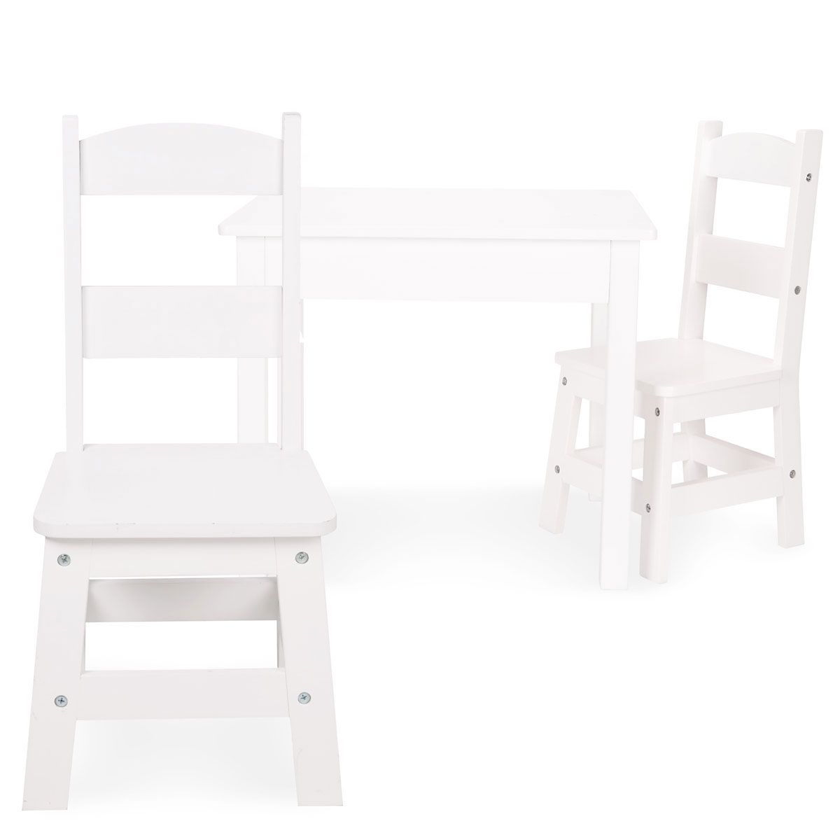 melissa and doug white table and chairs