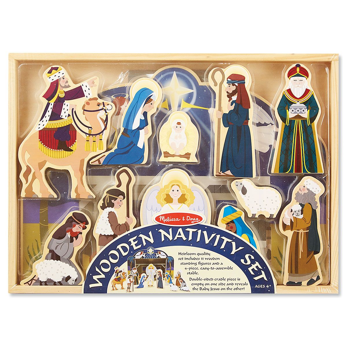 Wooden Christmas Nativity Set by Melissa & Doug® | Lillian Vernon