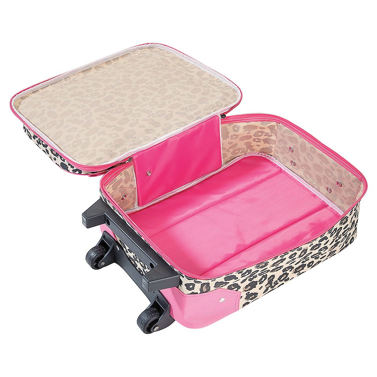 leopard rolling tote