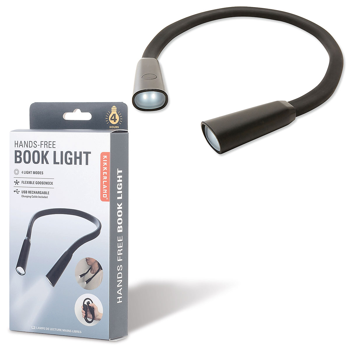 Lampe De Lecture Main Libre Kikkerland - Idéale Pour Lire Dans Le Noir Sans Tenir De Lampe
