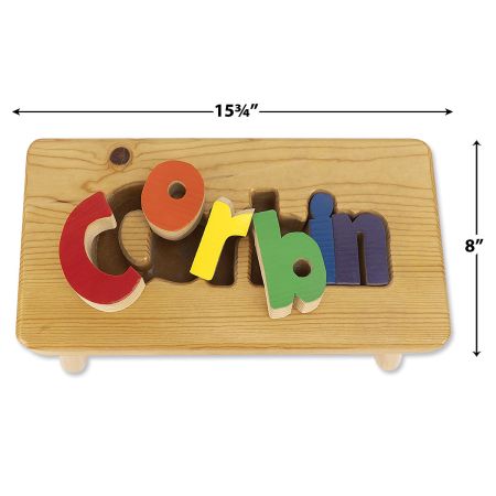 Personalized Wooden Puzzle Step Stool | Lillian Vernon