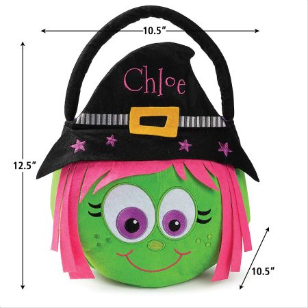 Witch Halloween Personalized Treat Basket | Lillian Vernon