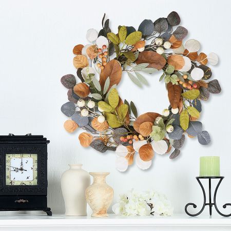 Autumn Leaves & Berries Wreath | Lillian Vernon