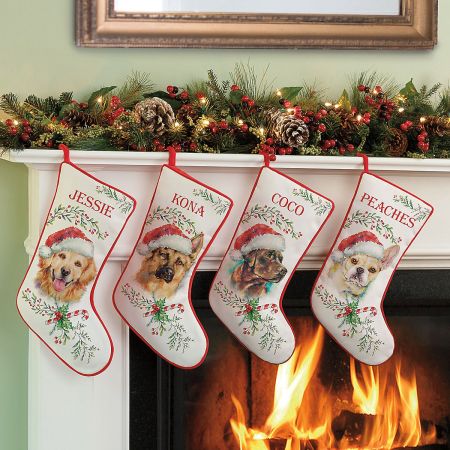 Personalized fashion dog christmas stockings