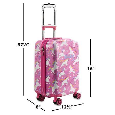 Unicorn Personalized Hard Shell Rolling Luggage for Kids Lillian Vernon