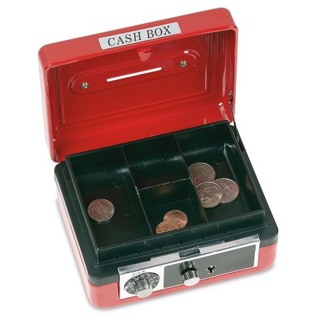 Red Personalized Cash Box | Lillian Vernon