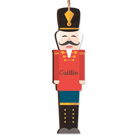 Nutcracker Personalized Wood Ornament | Lillian Vernon