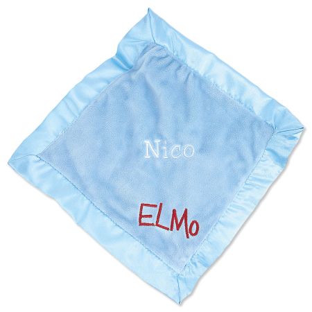 Gund Sesame Street Peek A Boo Elmo Animated 15\" Plush Blue Blanket