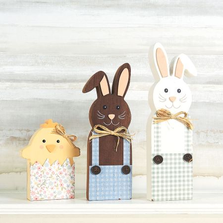 Easter Bunnies and Chick Shelf Sitters | Lillian Vernon