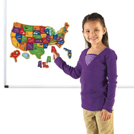 USA Magnetic Map Puzzle | Lillian Vernon