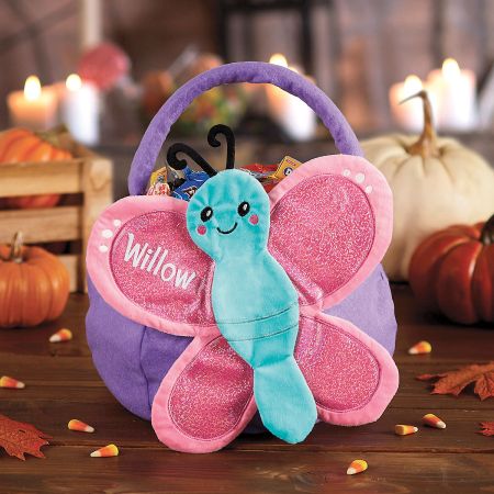 Butterfly Personalized Halloween Treat Basket | Lillian Vernon