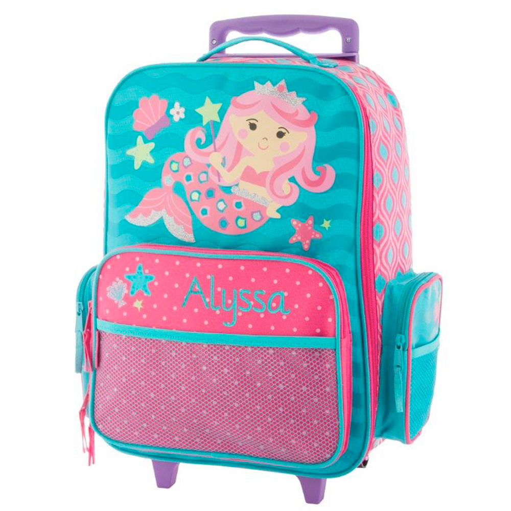 Kids Preschool Mermaid Rolling Luggage Lillian Vernon