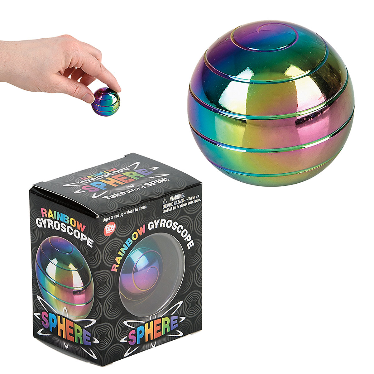 Rainbow Gyroscope Sphere | Lillian Vernon