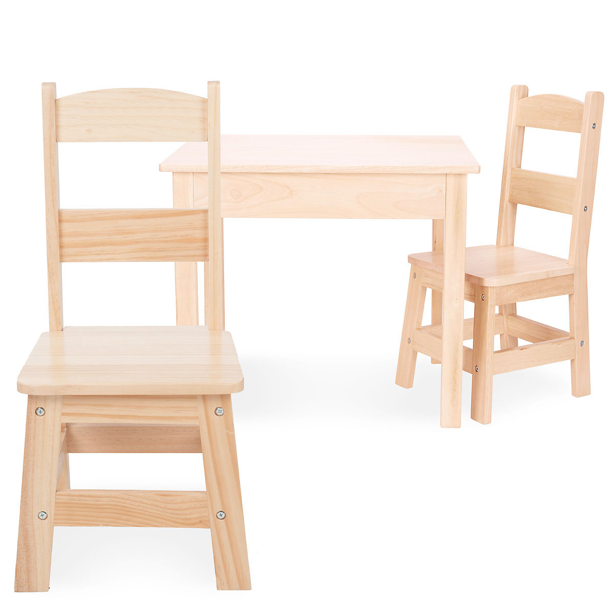 Wooden Table and Chairs by Melissa & Doug - Natural