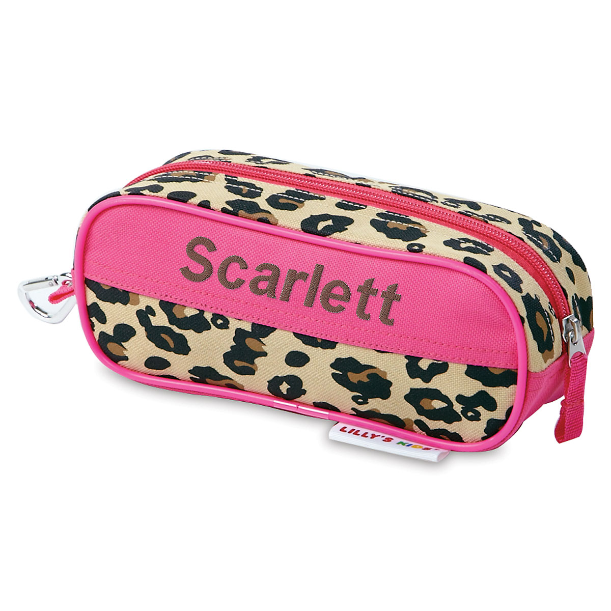 Leopard Spots Personalized Pencil Case Z814214 | Lillian Vernon