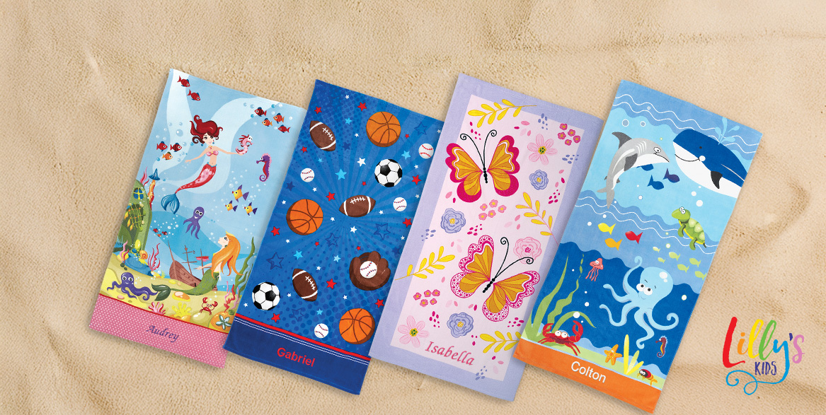 Shop Kids' Beach Towels at Lillian Vernon