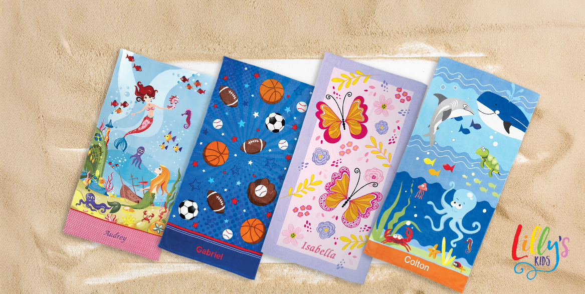 Shop Kids' Beach Towels at Lillian Vernon